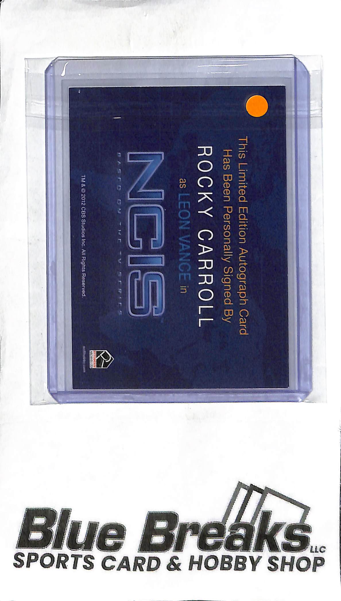 Rocky Carroll - 2012 NCIS - Autograph - Leon Vance - Pop Culture