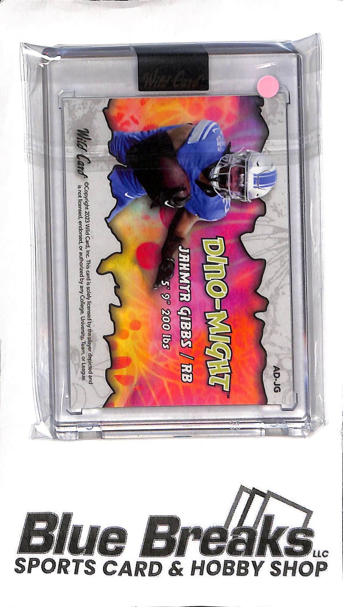 Jahmyr Gibbs AD-JG - 2023 Wild Card - Dino-Might - 21/50 - Football - Lions