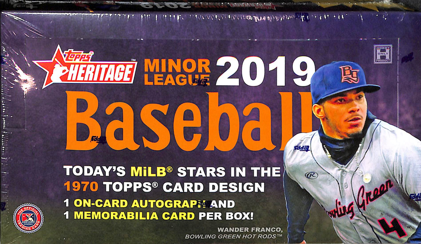 2019 Topps Heritage Minor League Baseball Hobby - Sealed Wax