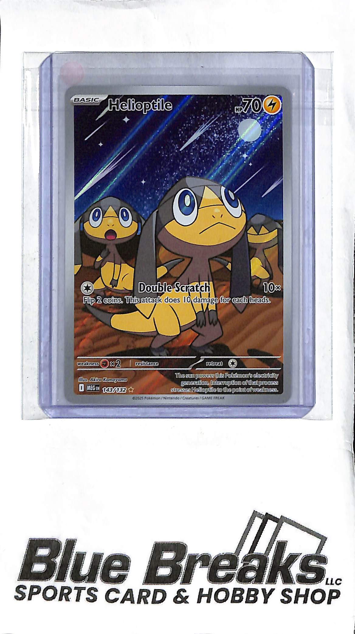 Pokemon Me01: Mega Evolution Illustration Rare Helioptile #143