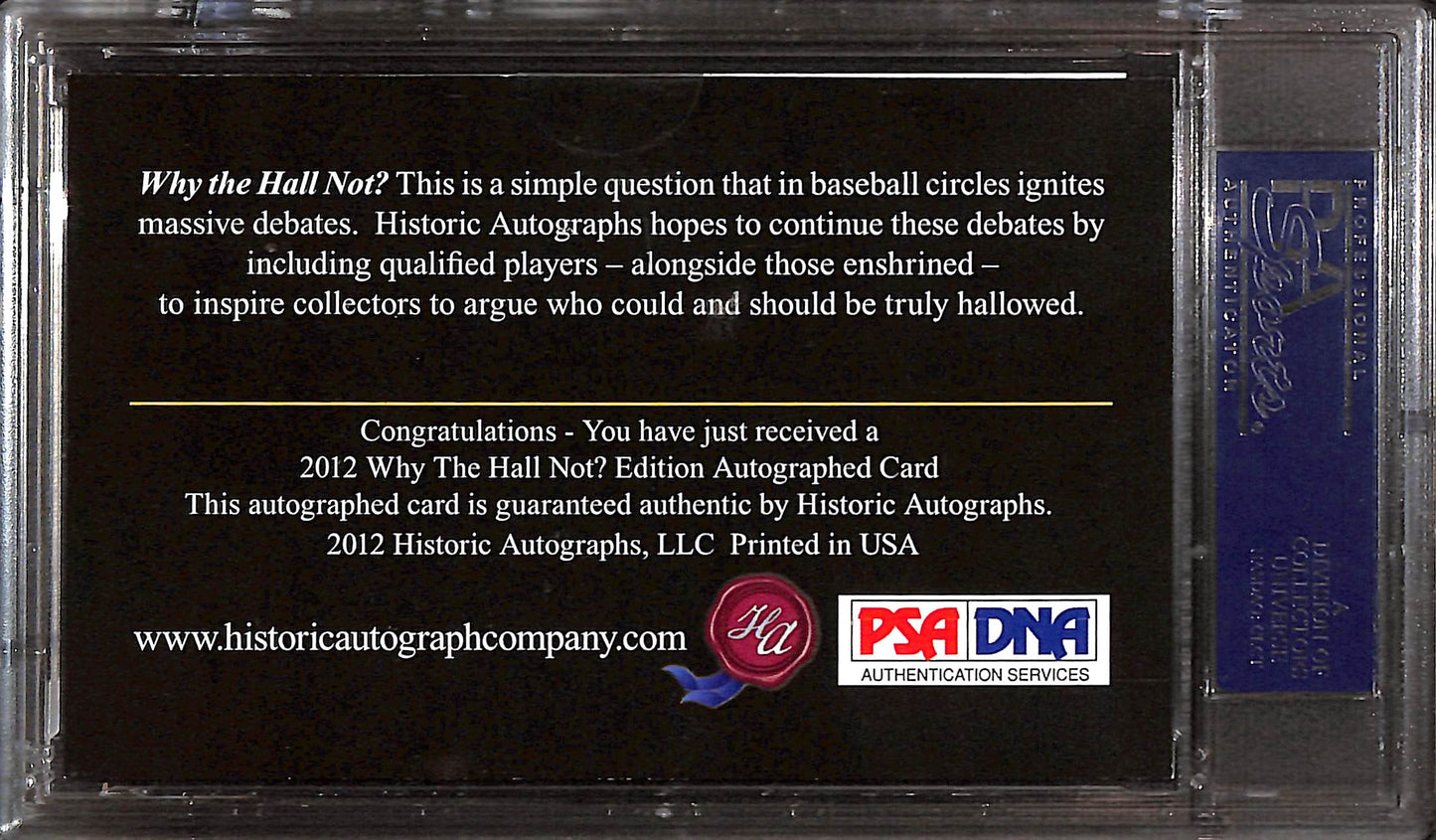 2012 Historic Autographs - Why the Hall Not? - Mickey Mantle - cut autograph - 6/10 - PSA/DNA authentic - baseball - Yankees