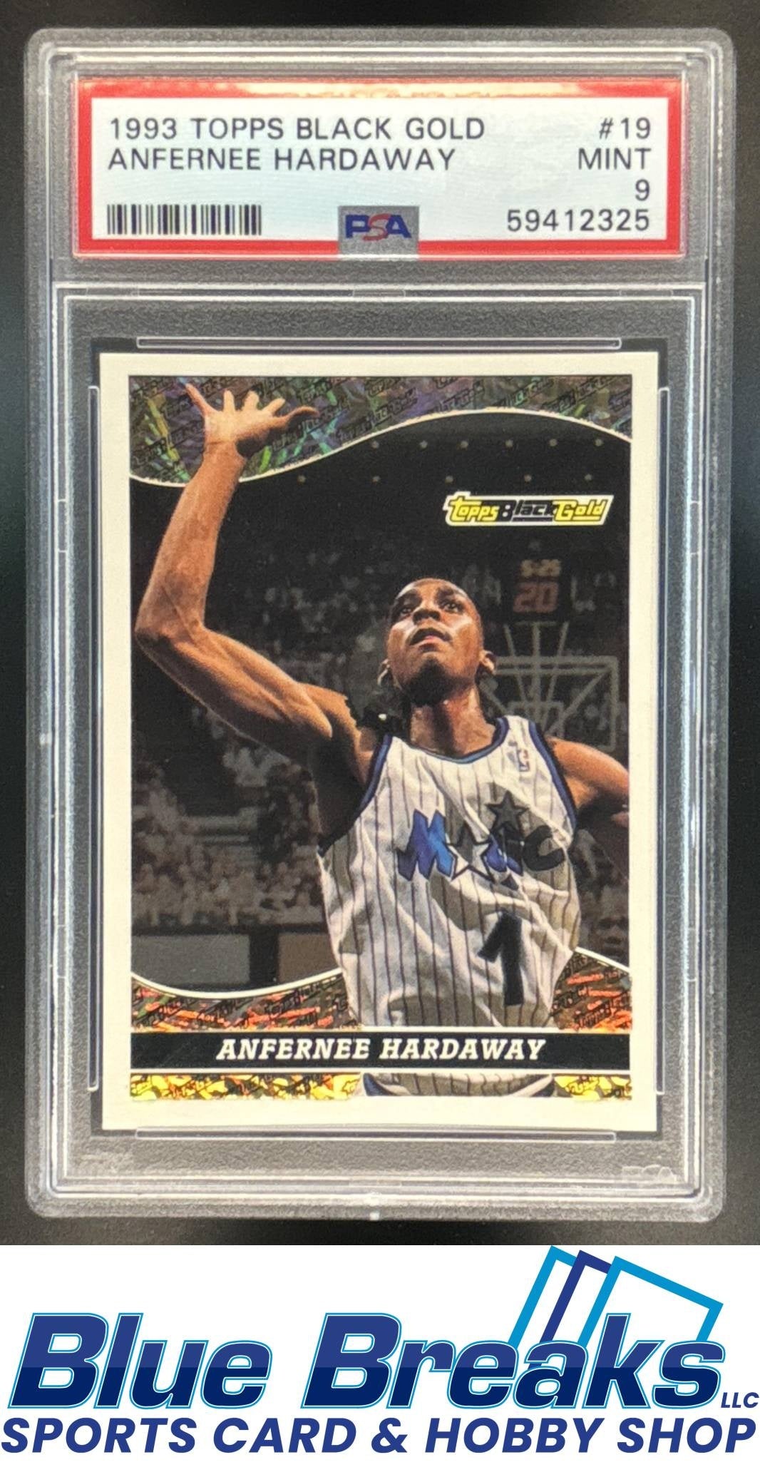 1993-94 Topps Black Gold Anfernee Hardaway #19 PSA 9 Orlando Magic
