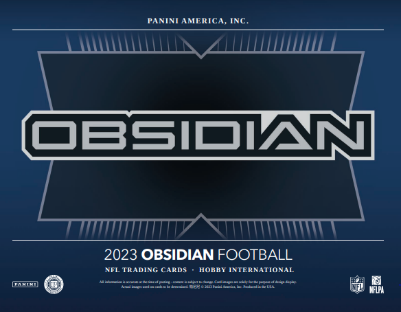 2023 Panini Obsidian Football International Hobby Box - Sealed Wax