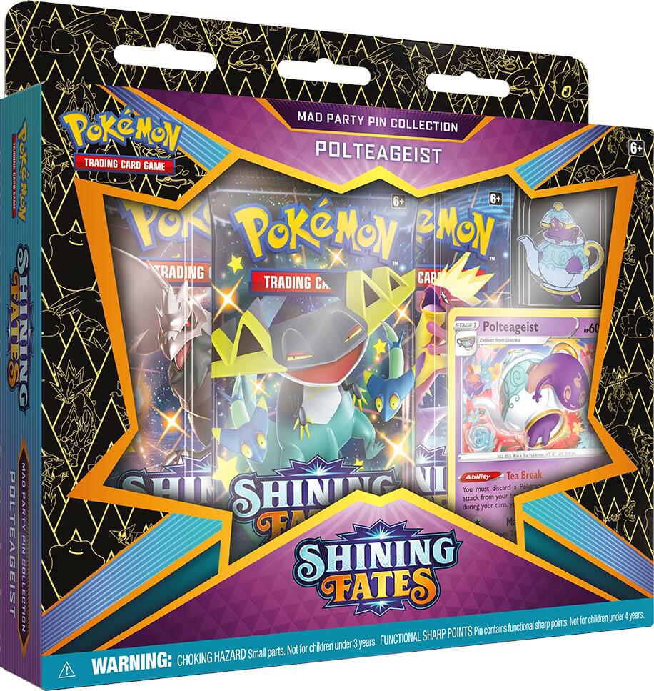 Pokémon Shining Fates Mad Party pin collection - Polteageist