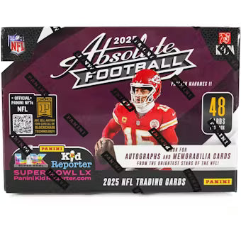 2025 Panini Absolute Football 6-Pack Blaster Box- green parallels - Sealed Wax
