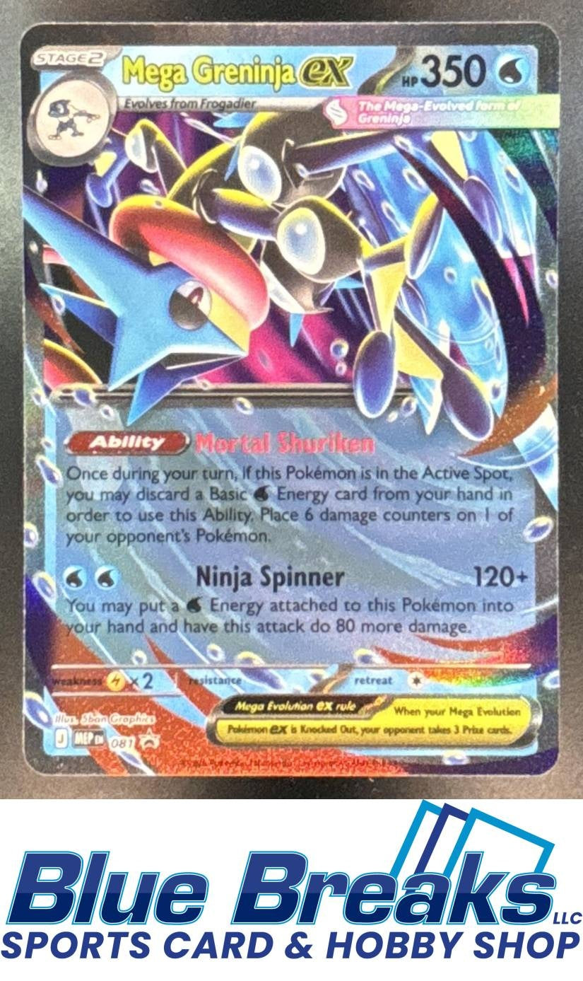 2025 Pokemon MEP Black Star Promos Mega Greninja ex #081 b