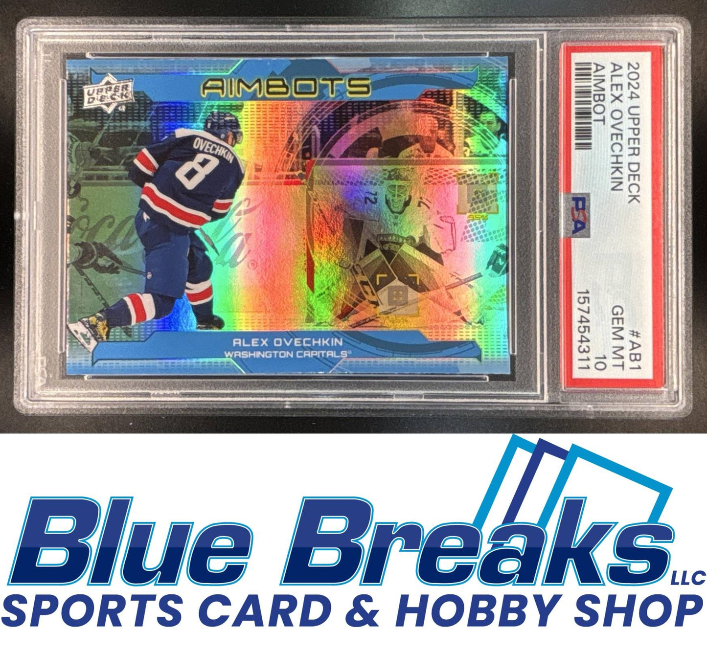 2024 Upper Deck Aimbot Alex Ovechkin #AB-1 PSA 10 Hockey Washington Capitals