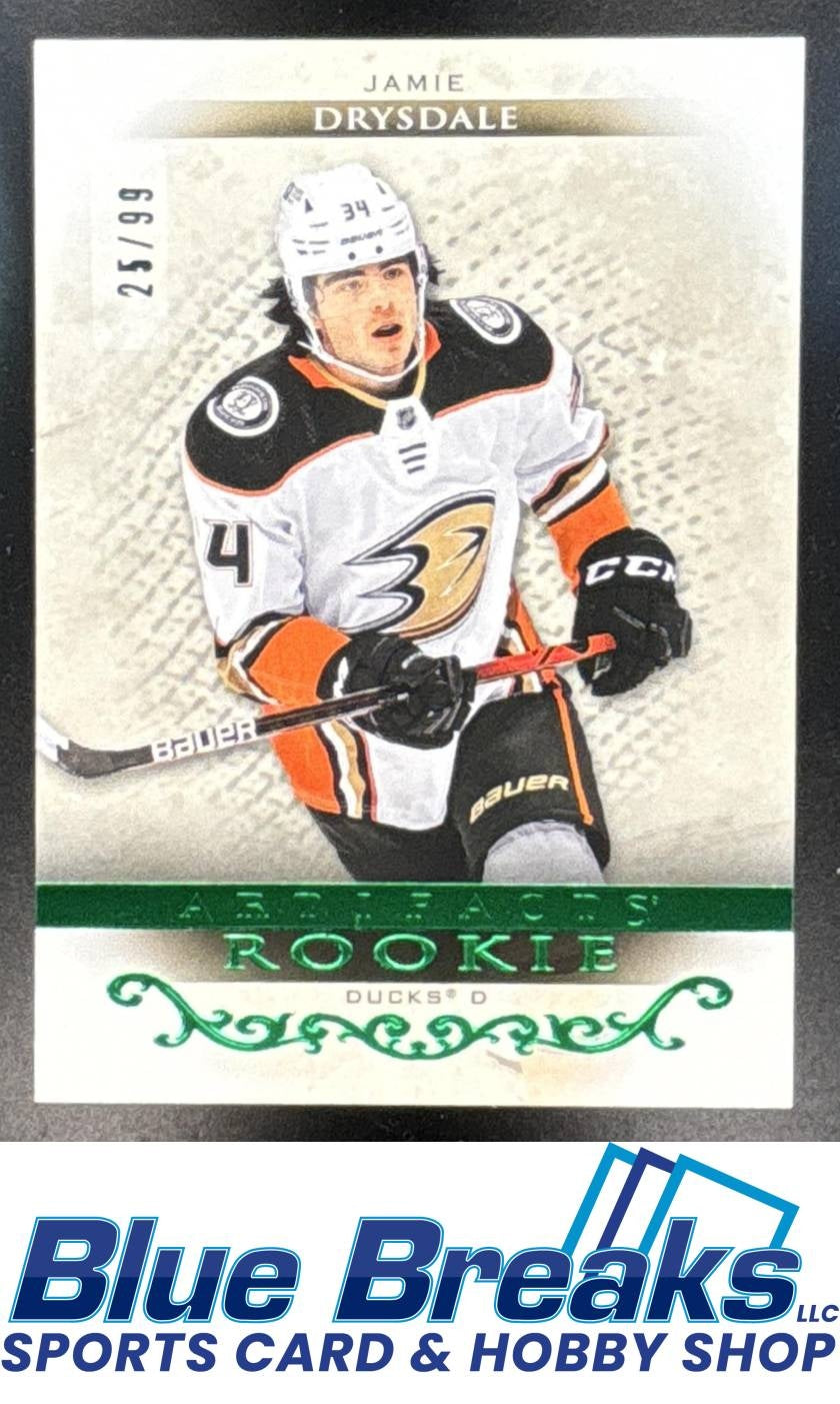 2021 Upper Deck Artifacts Jamie Drysdale #175 Emerald 25/99 RC