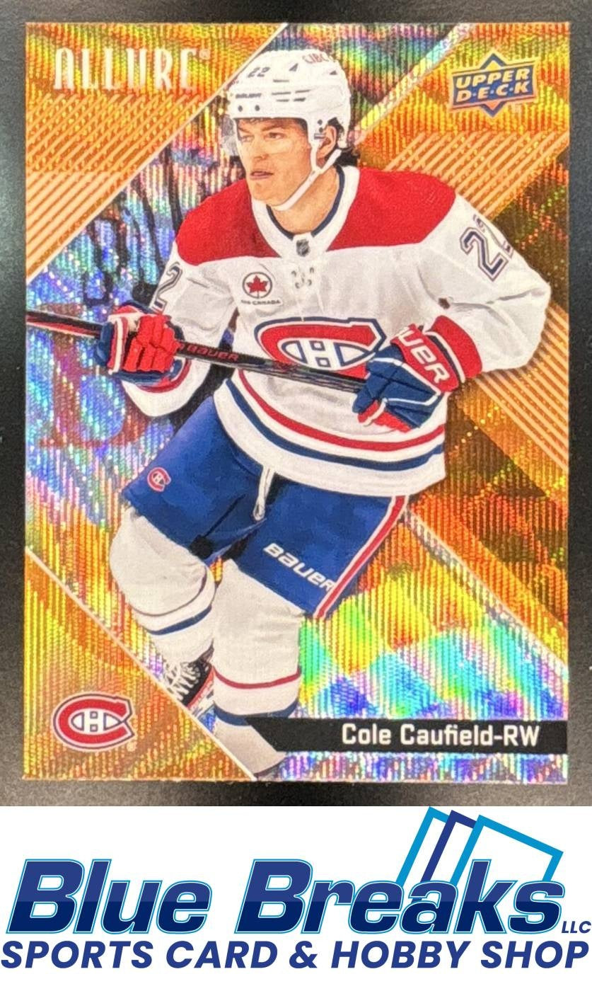 2024 Upper Deck Allure Orange Wave Cole Caufield #39 Canadians