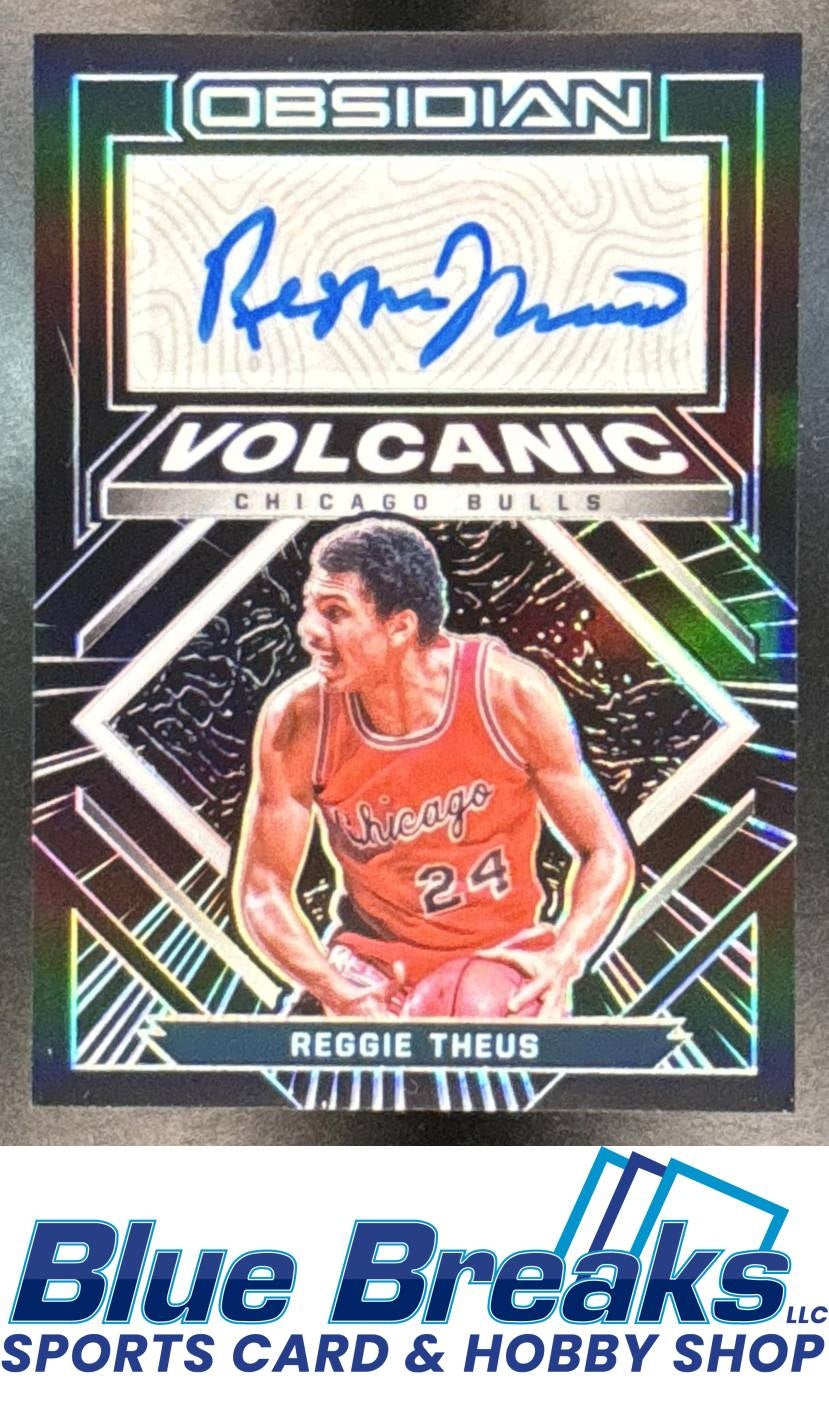2021 Panini Obsidian Reggie Theus #VS-RGT Volcanic Signatures 114/149 Auto Chicago Bulls