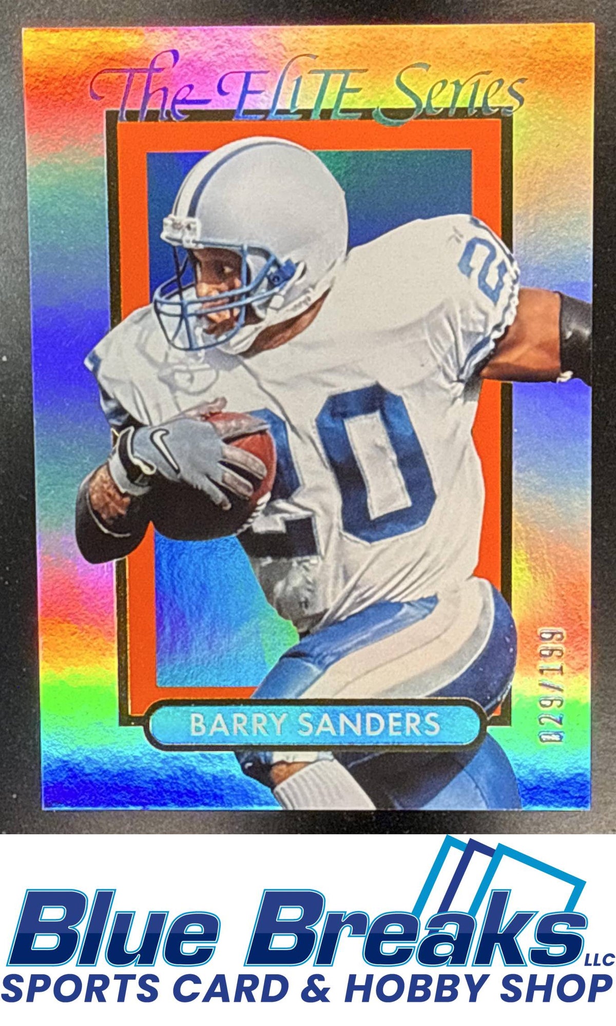2026 Panini 90s Pop Culture Elite Series Orange Barry Sanders 29/199 #ES-BS Detroit Lions