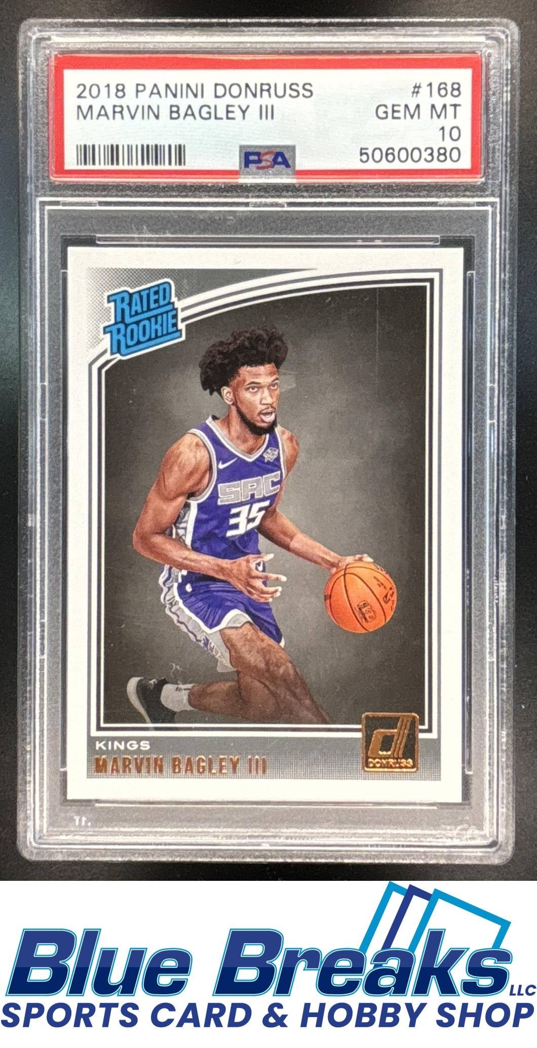 2018-19 Panini Donruss Marvin Bagley III #168 PSA 10 Sacramento Kings