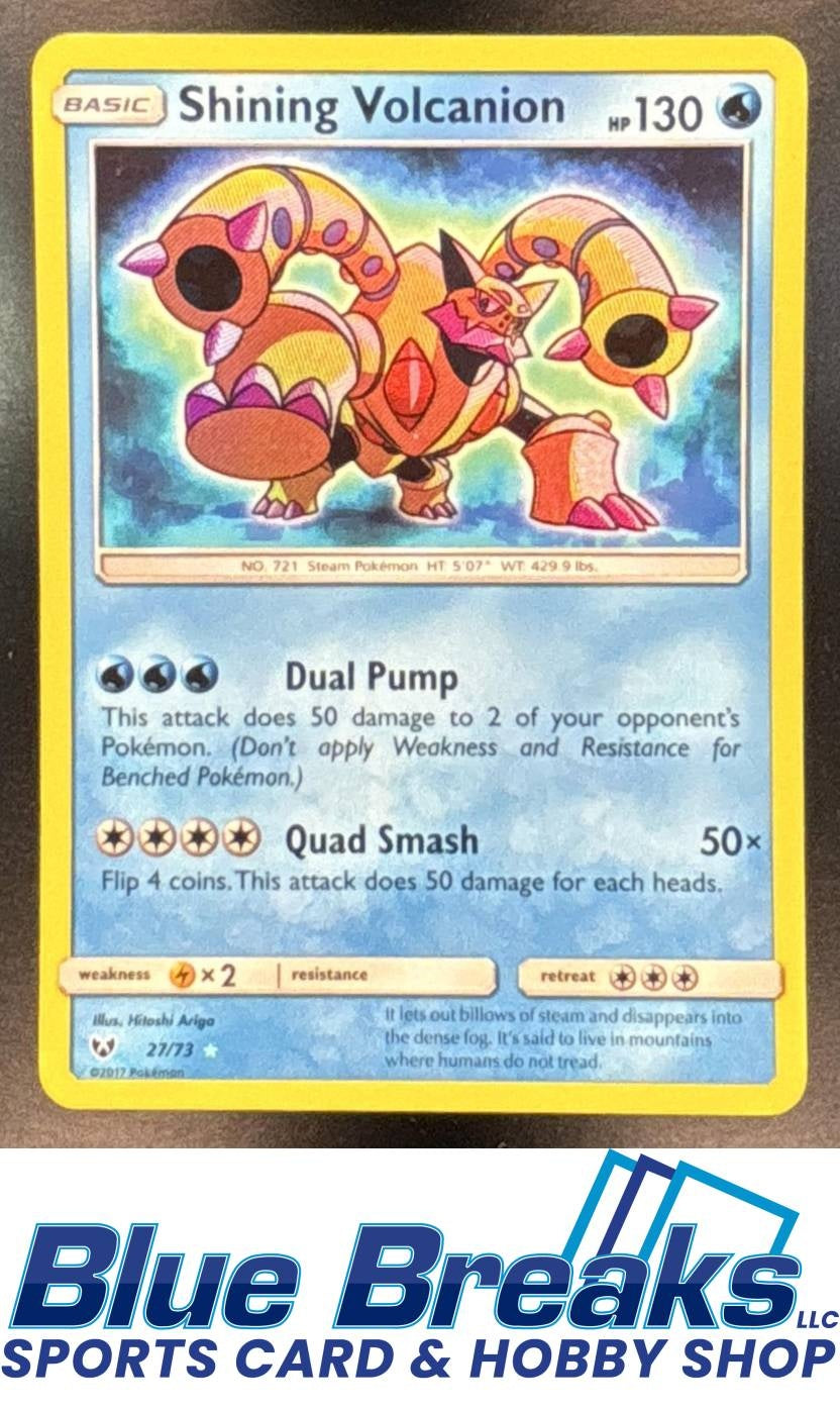 2017 Pokemon Shining Legends Volcanion #27/73 Rare Holo