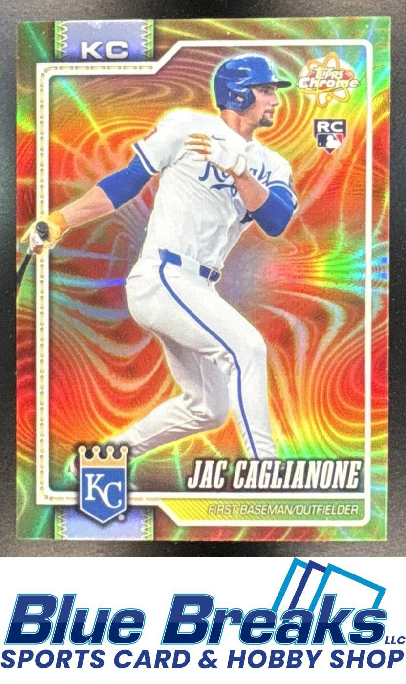 2026 Topps Chrome Radiating Rookies Jac Caglianone RC #RR-1 Kansas City Royals