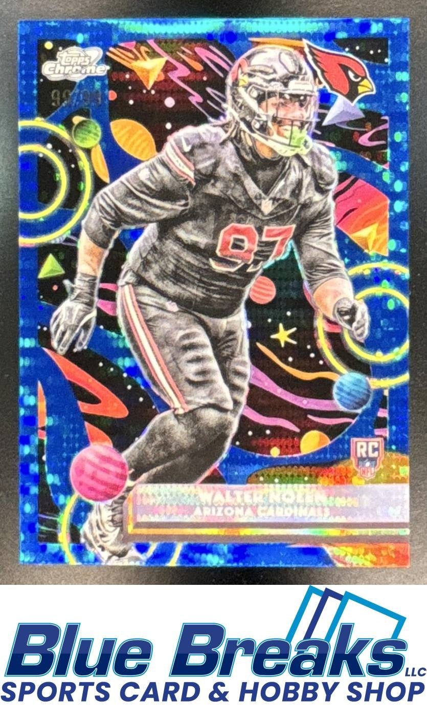 2025 Topps Cosmic Chrome Walter Nolen #101 Blue Moon Refractor 99/99 RC Arizona Cardinals
