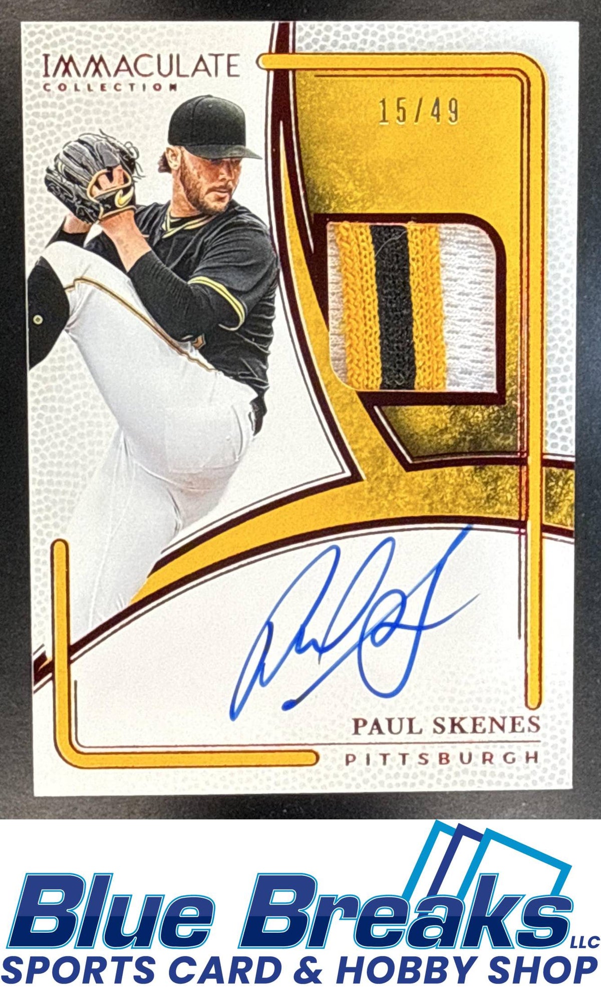2026 Panini Immaculate Collection Patch Auto Red Paul Skenes 15/49 #1 Pittsburgh Pirates