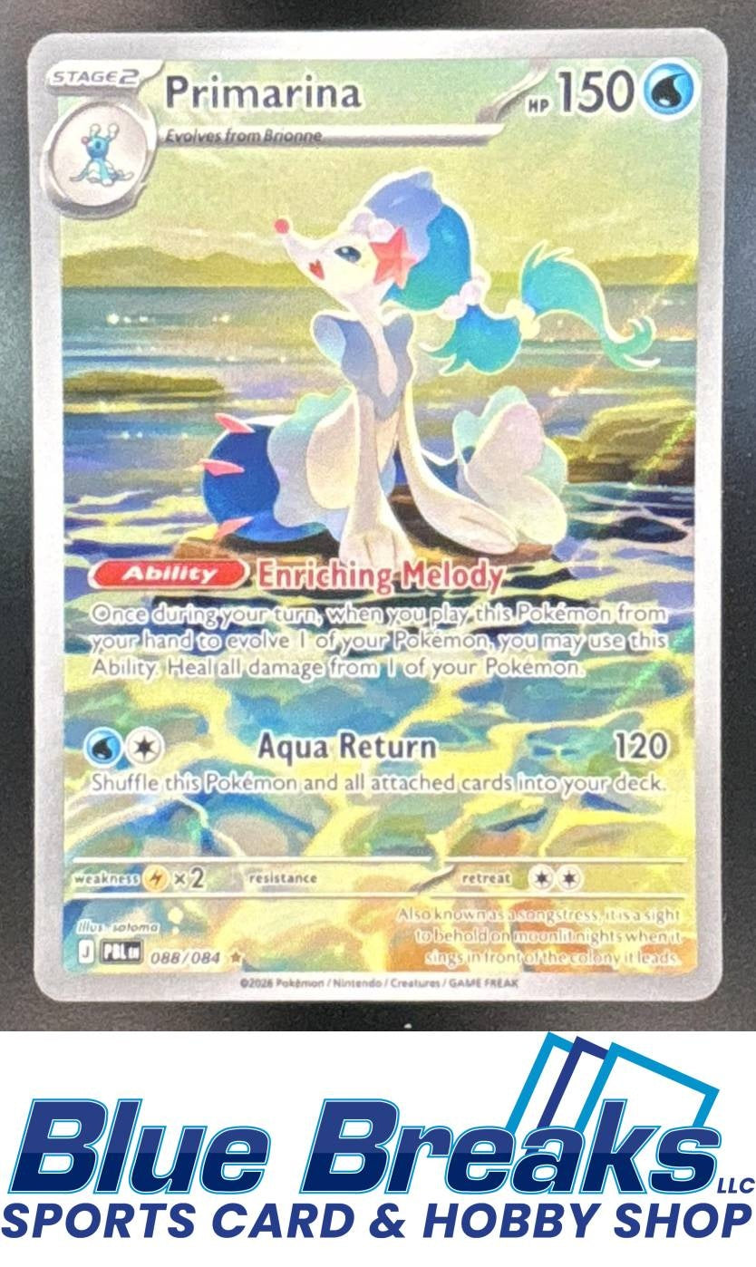 2026 Pokemon Pitch Black Illustration Rare Primarina #088/084