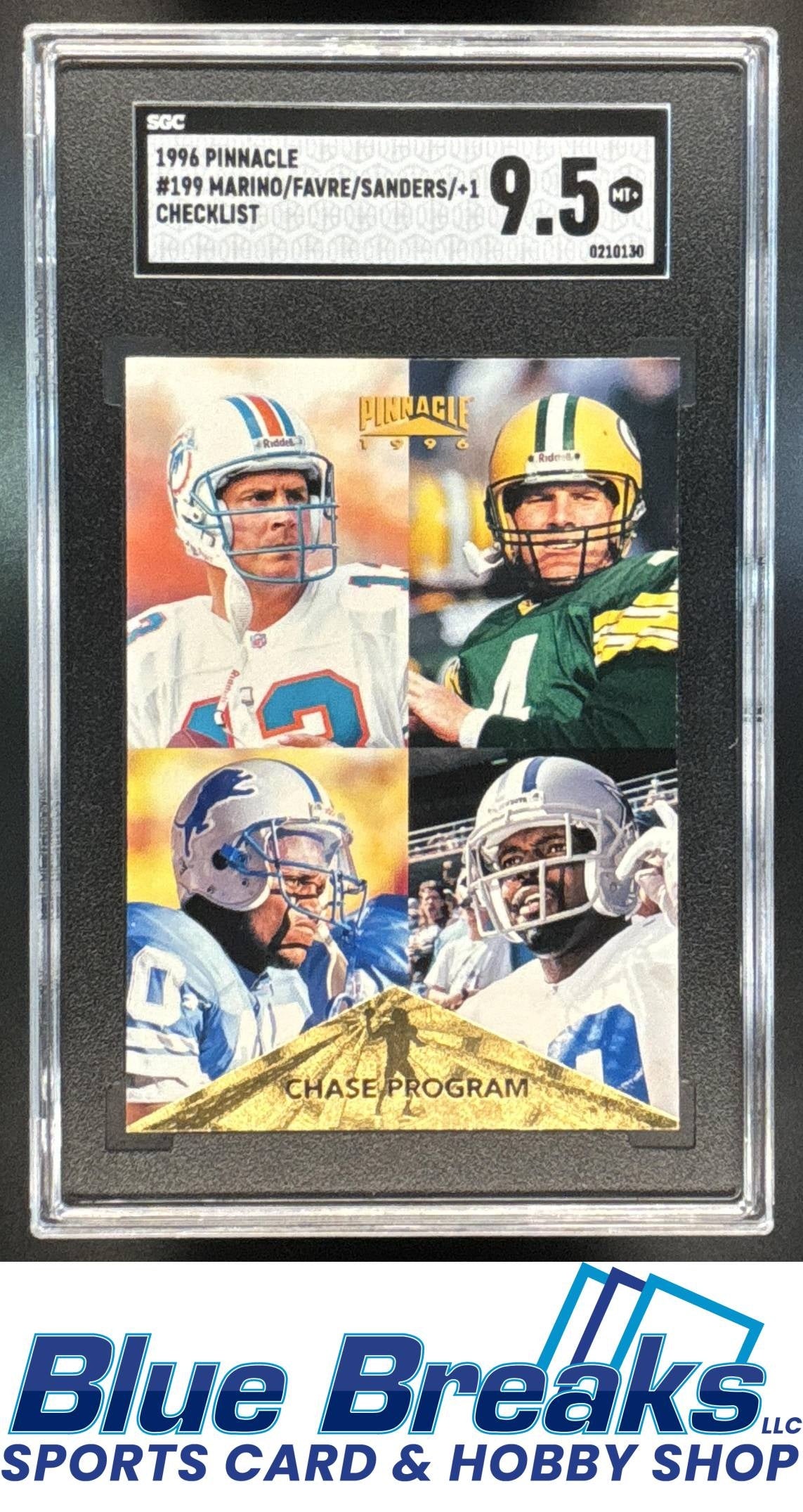 1996 Pinnacle Checklist Marino Favre Sanders Smith #199