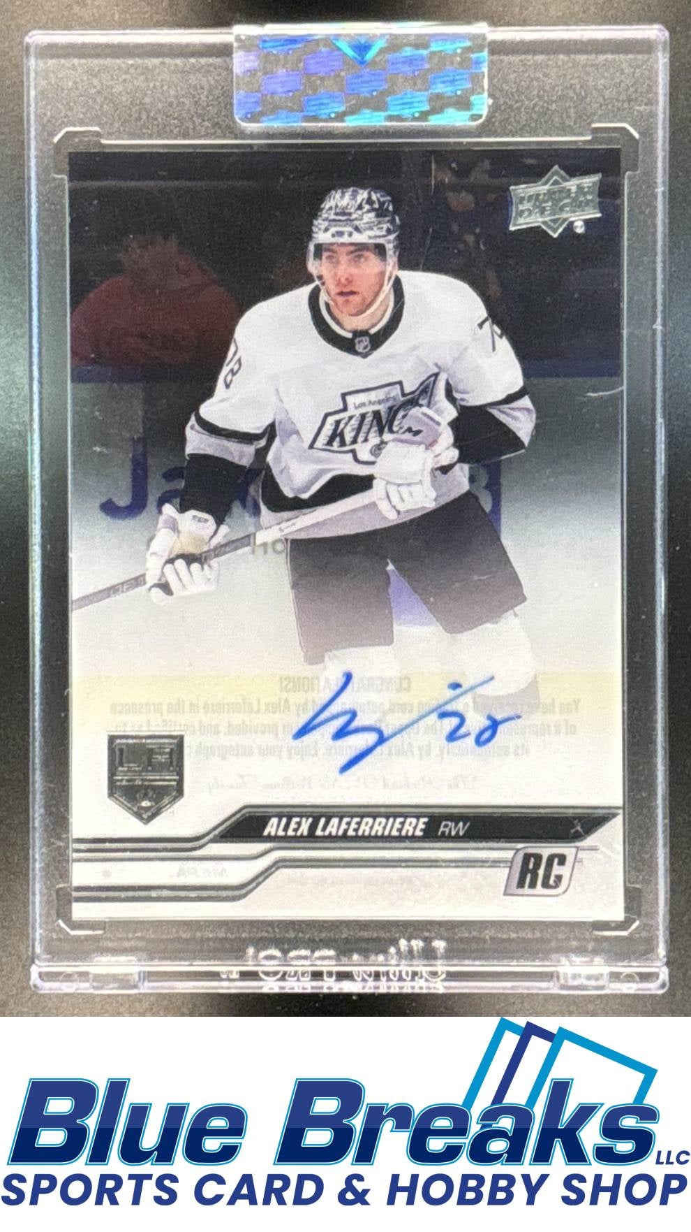 2023-24 Upper Deck Clear Cut Alex Laferriere RC #CC-LF Auto Los Angeles Kings