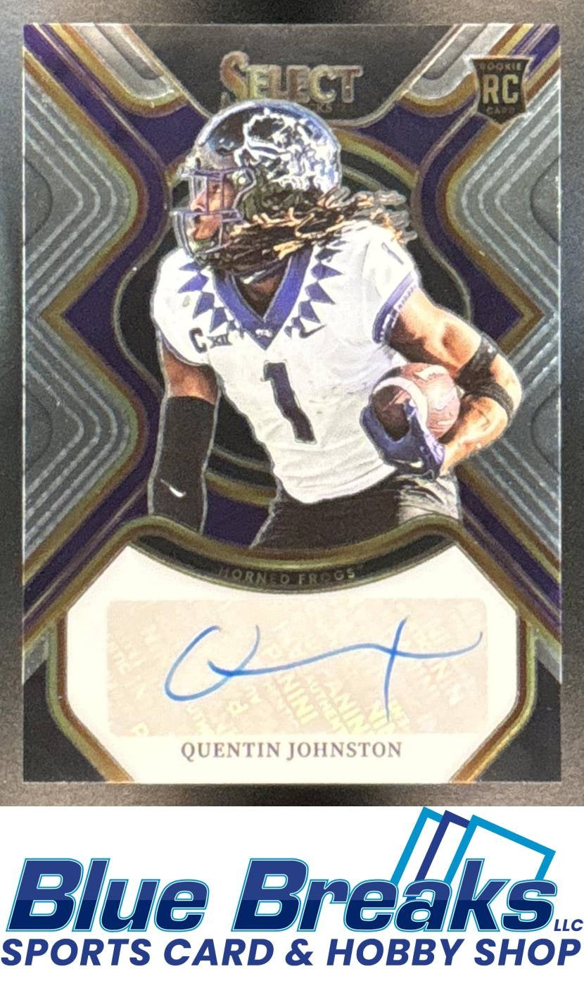 2023 Panini Select Draft Picks Quentin Johnston #RS-QJO RC SIgnatures Auto Chargers