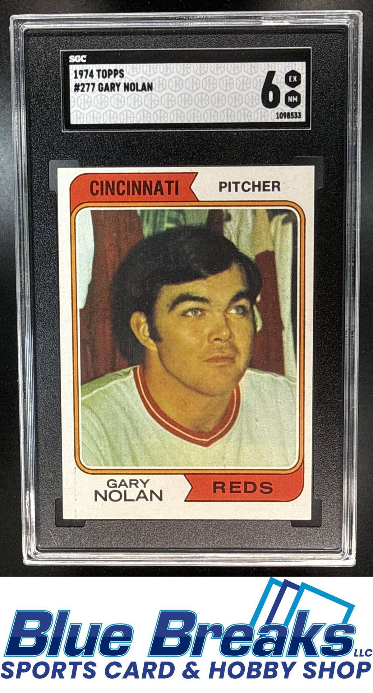 1974 Topps Gary Nolan #277 SGC 6 Cincinnati Reds