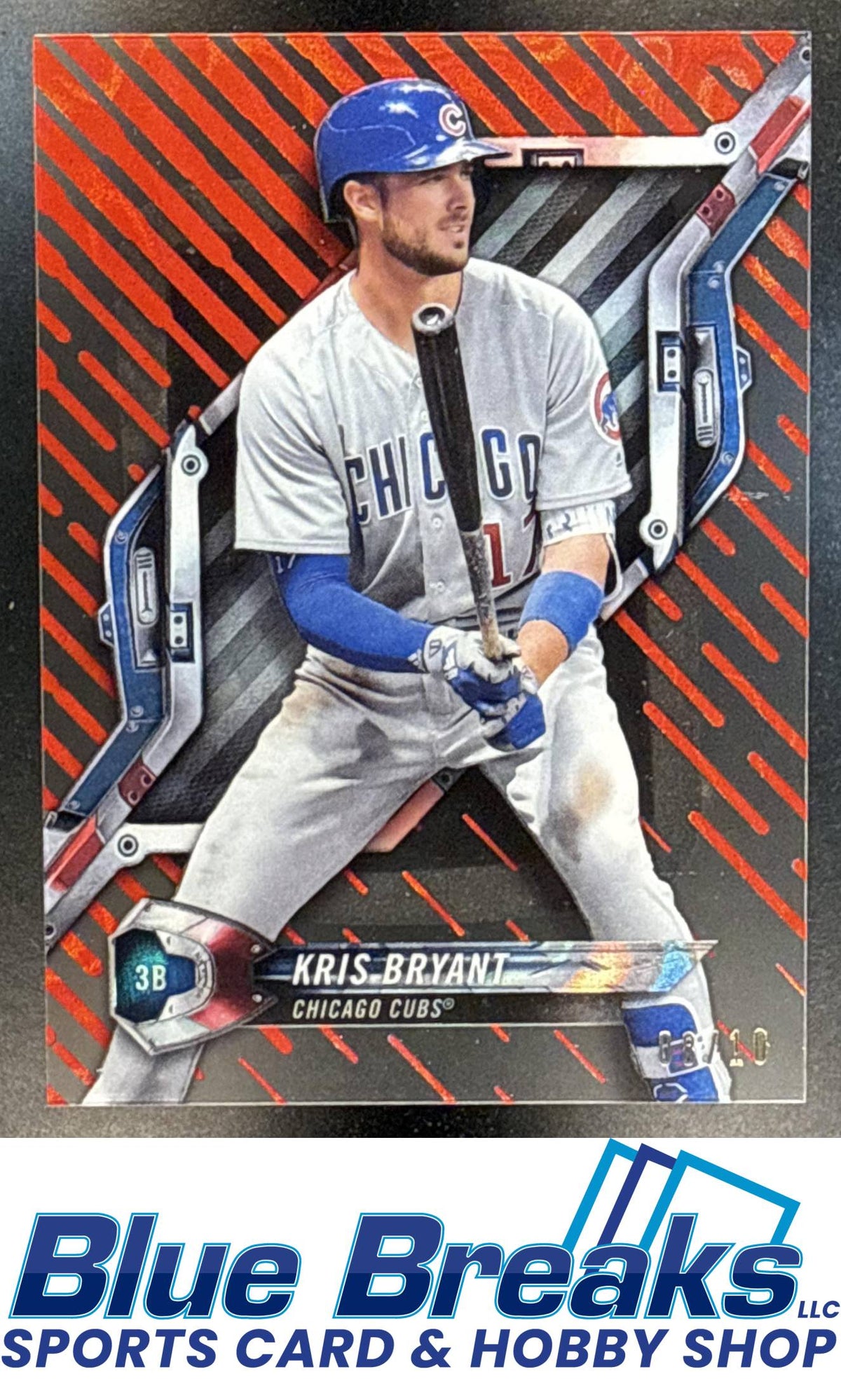 2018 Topps High Tek Red Galactic Diffractor Kris Bryant 08/10 #HT-KB Chicago Cubs