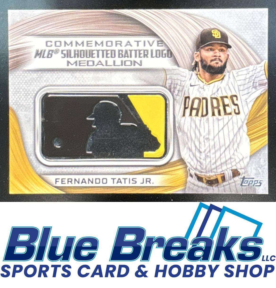 2022 Topps Fernando Tatis Jr. #MLBL-FT MLB Logo Medallion Commemorative Manufactured Relics San Diego Padres