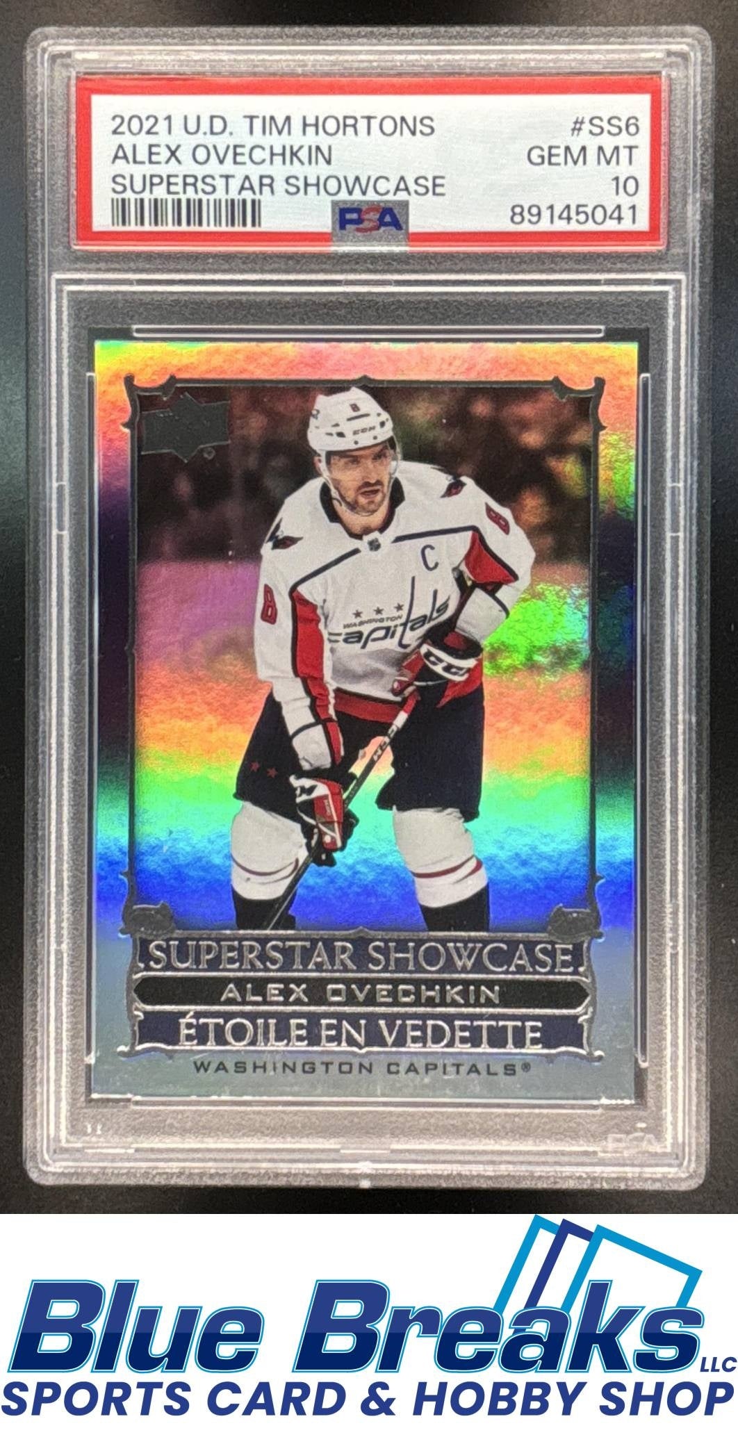 2021 Upper Deck Tim Hortons Superstar Showcase Alex Ovechkin #SS-6 PSA 10 Hockey Washington Capitals