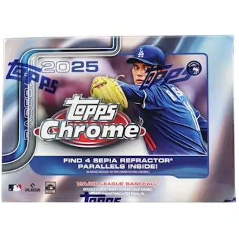 2025 Topps Chrome Baseball 7-Pack Blaster Box