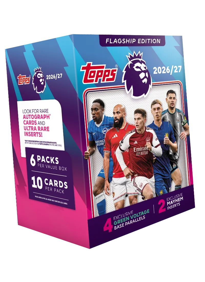 2026/27 Topps Flagship Premier League - Value Box - Soccer - Sealed Wax