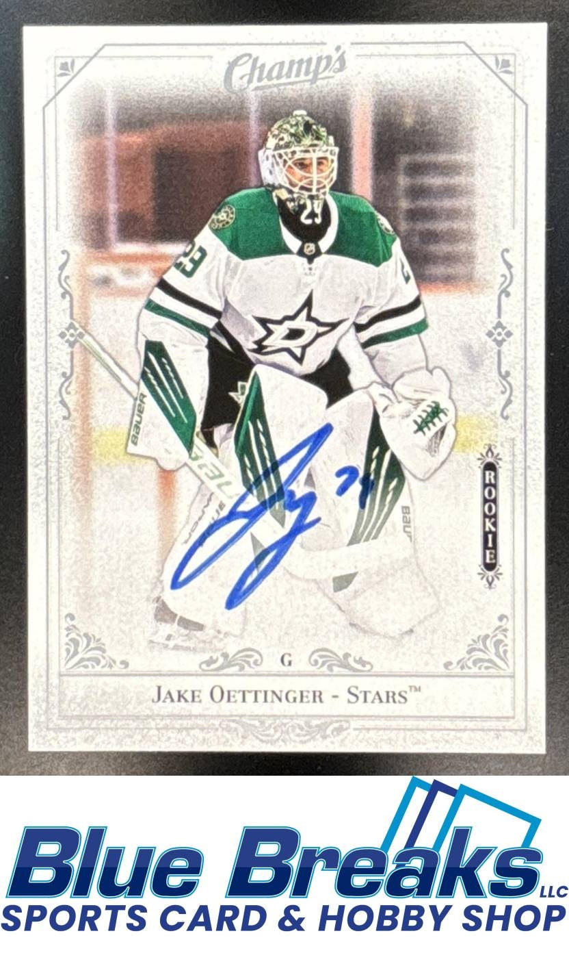 2020 Upper Deck Clear Cut Jake Oettinger #C-JO Champs Auto RC