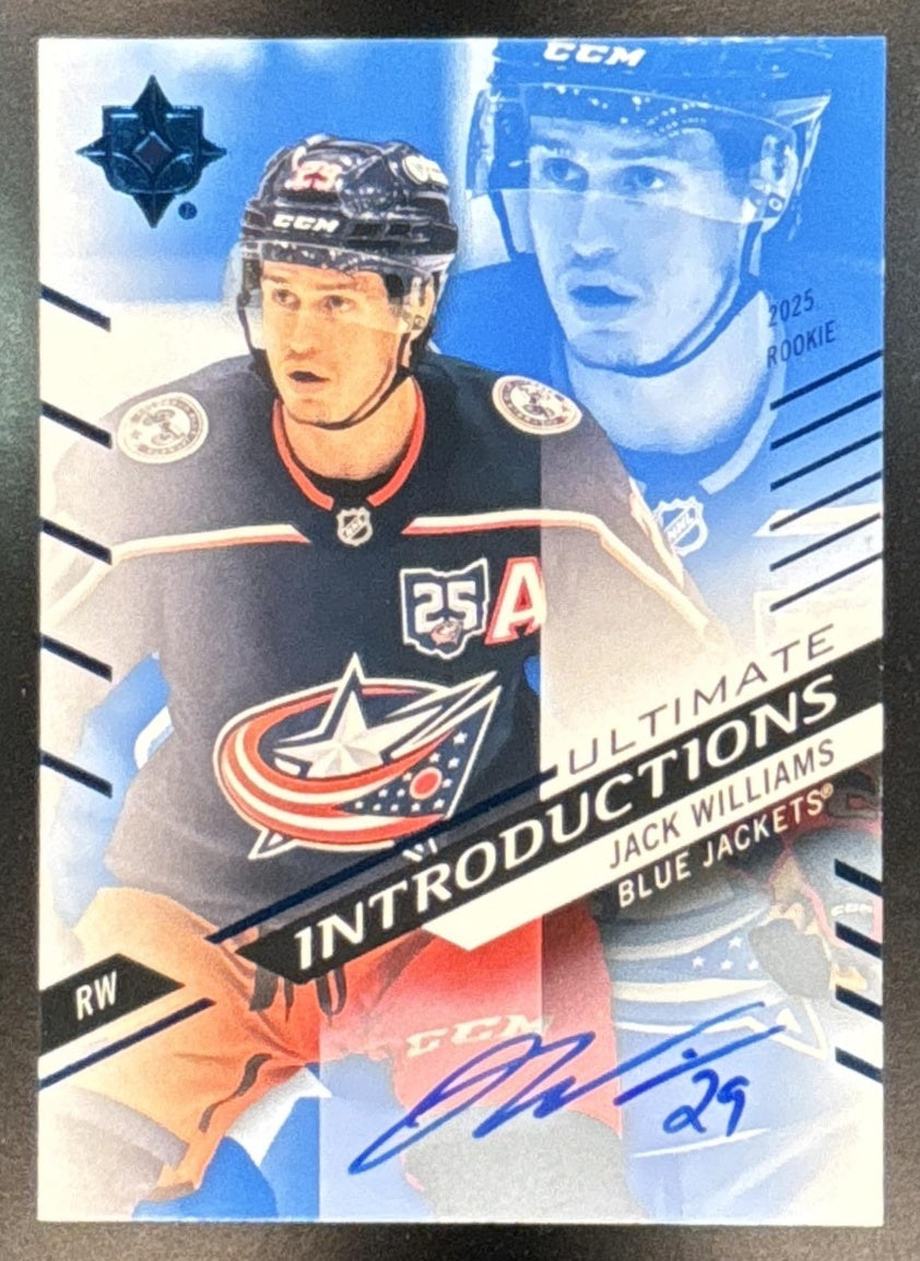 2025 Upper Deck Ultimate Collection Jack Williams #UI-JW Introductions Auto