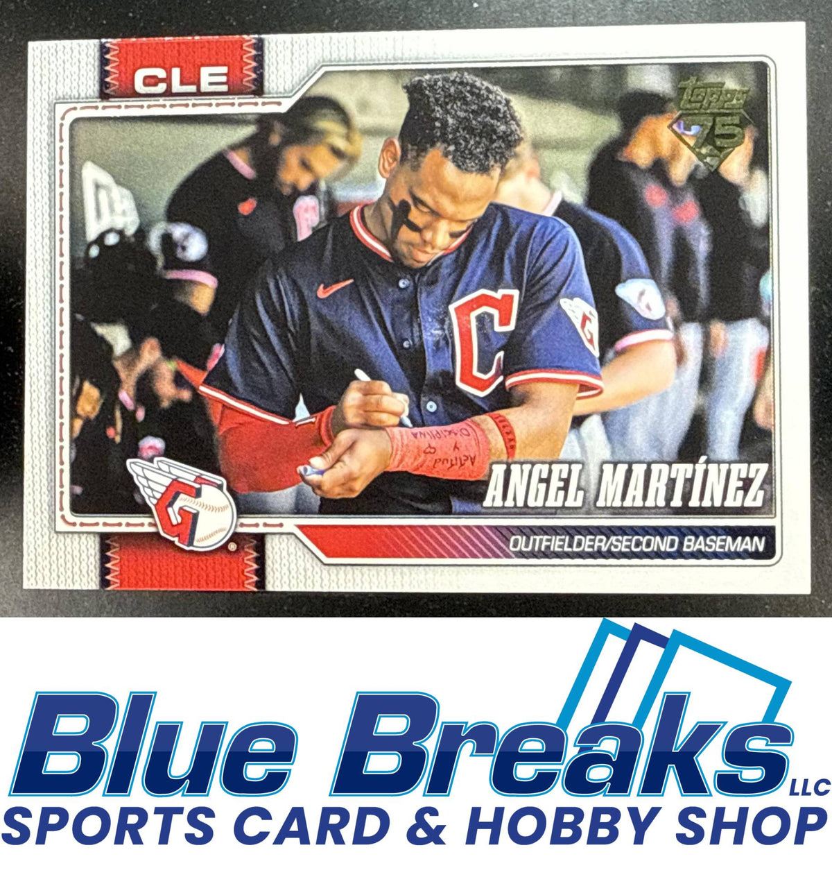 2026 Topps Series 1 Angel Martinez #244 Golden Mirror Variation SSP Cleveland Guardians