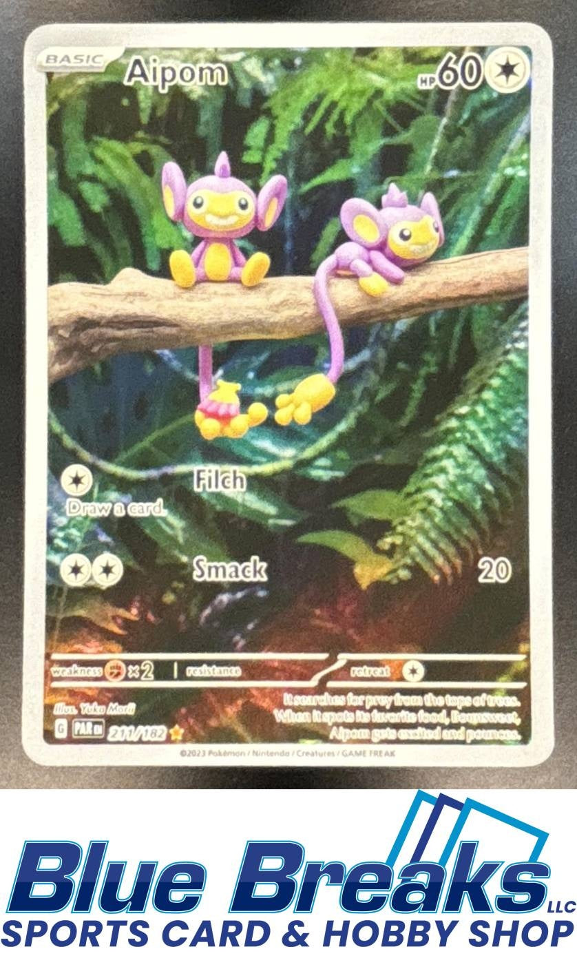 2023 Pokemon SV Paradox Rift Aipom #211/182 Illustration Rare