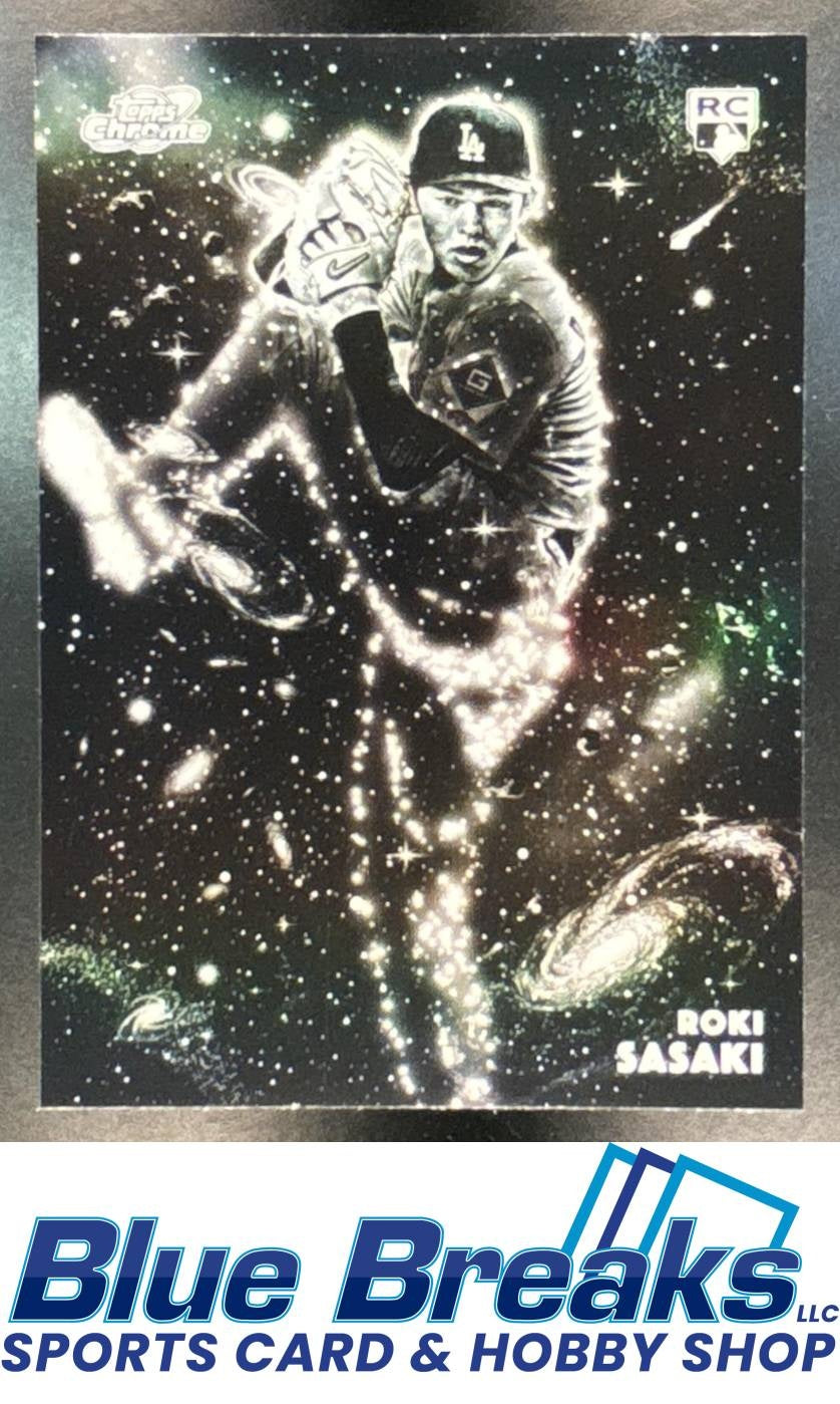 2025 Topps Cosmic Chrome Roki Sasaki #68 Constellation Variation RC SSP Los Angeles Dodgers