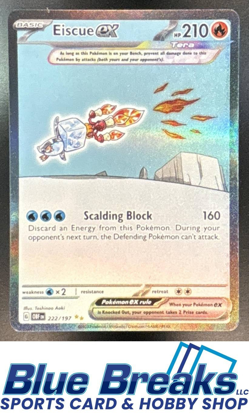 2023 Pokemon SV Obsidian Flames - OBF EN Eiscue ex #222/197 Special Illustration Rare