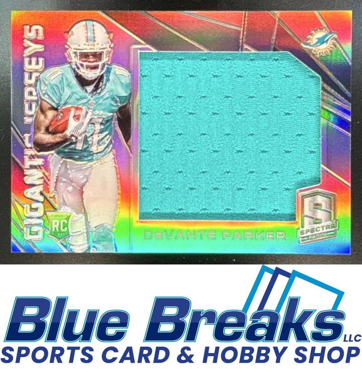 2015 Panini Spectra DeVante Parker #GJ-DVP Gigantic Jerseys 160/199 Relic RC Miami Dolphins