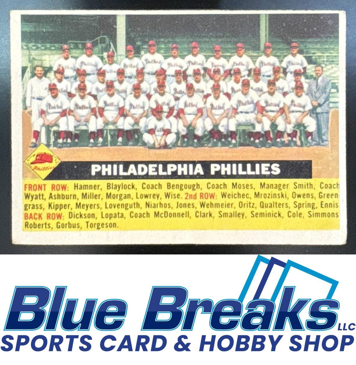 1956 Topps - Philadelphia Phillies #72 Team Card