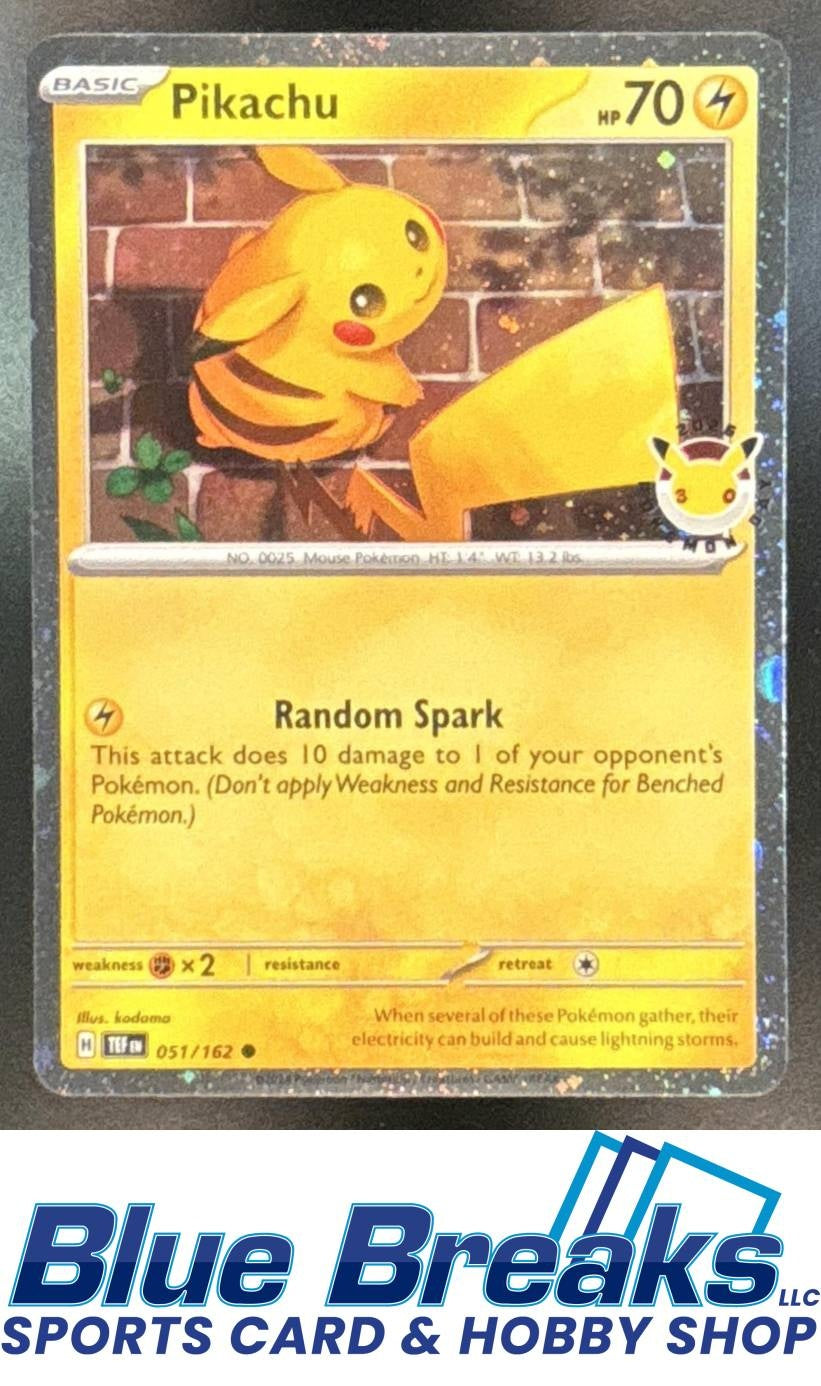 2026 Pokemon Day Cosmos Holo Pikachu #051/162 a