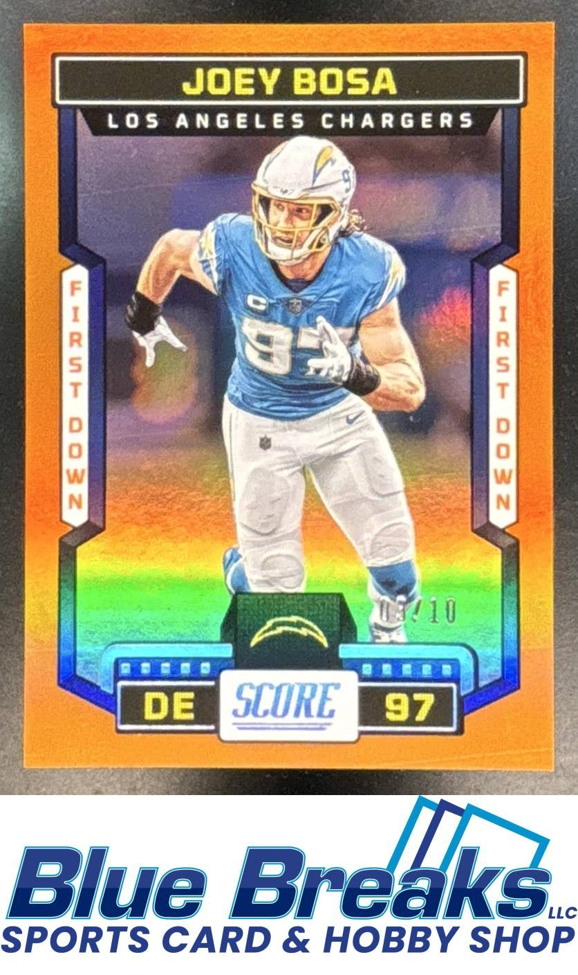 2023 Panini Score Joey Bosa #149 03/10 Orange Los Angeles Chargers