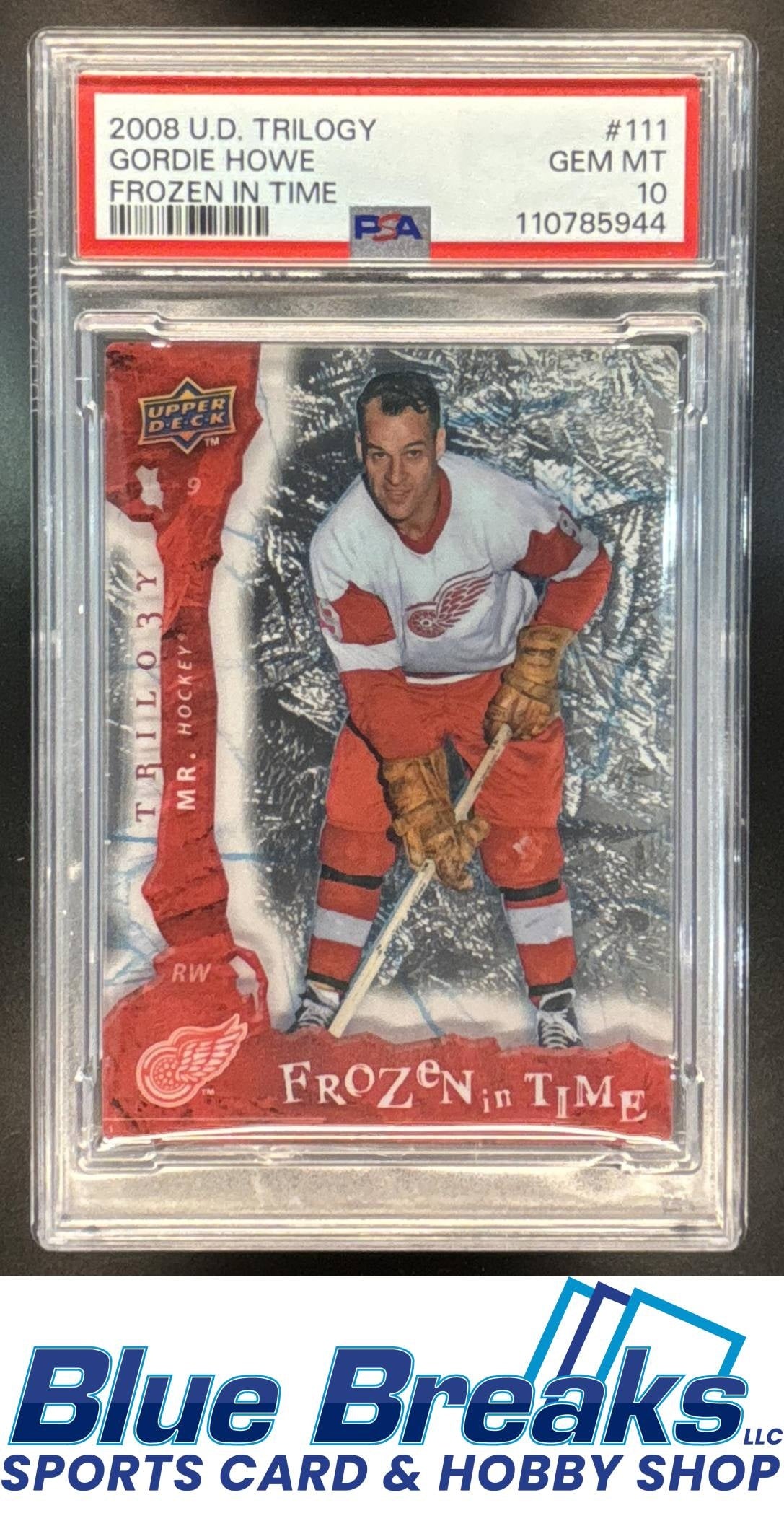 2008 Upper Deck Trilogy Gordie Howe #111 Frozen in Time 274/799 PSA 10