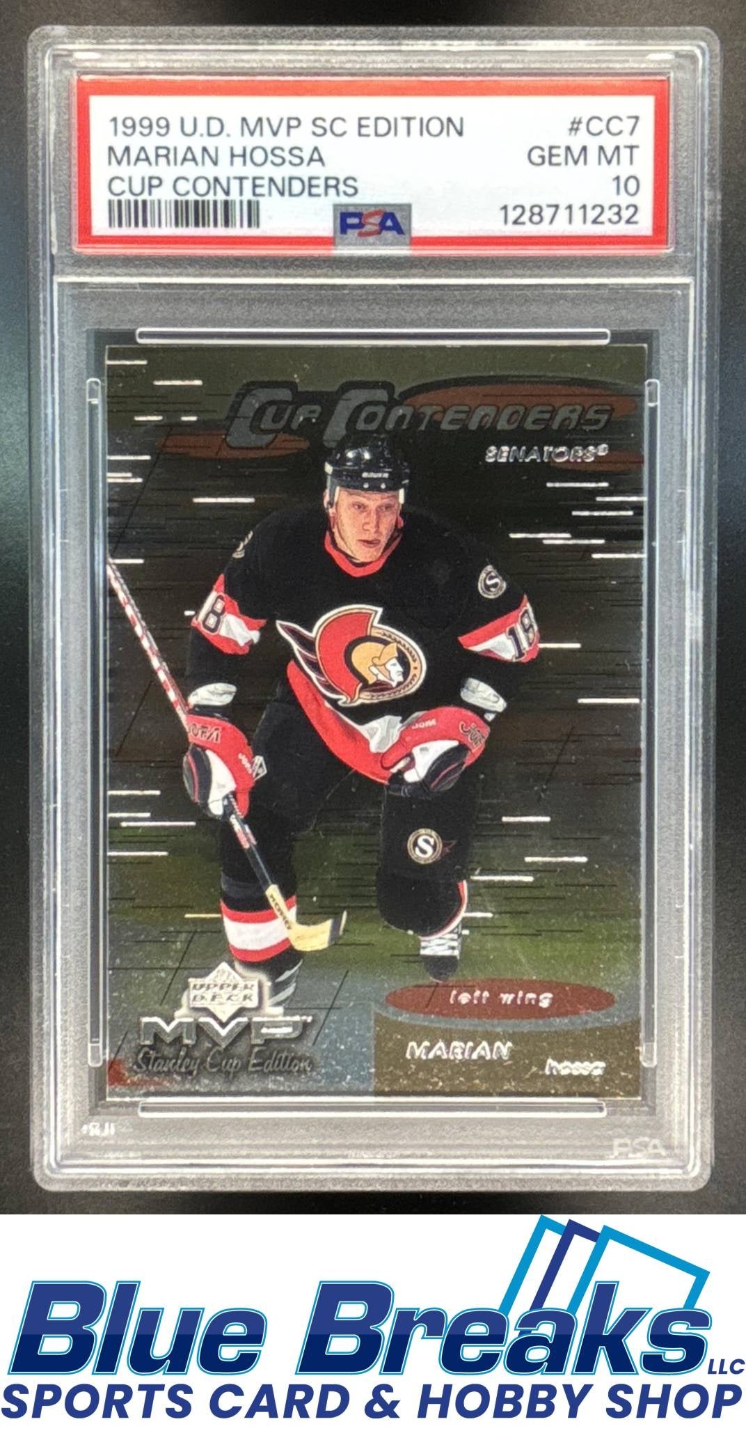 1999 Upper Deck MVP SC Edition Cup Contenders Marian Hossa PSA 10 #CC7 Ice Hockey Senators