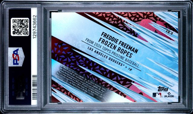 2024 Topps Pristine - Frozen Ropes-Red - Freddie Freeman - 2/5 - #FR-9 - PSA 9 - Baseball - Dodgers