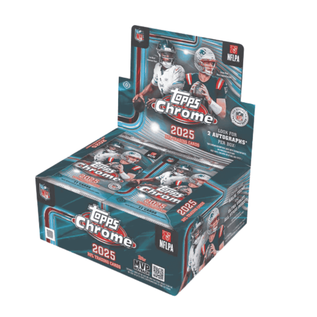 2025 Topps Chrome Football Hobby Jumbo Box - Sealed Wax