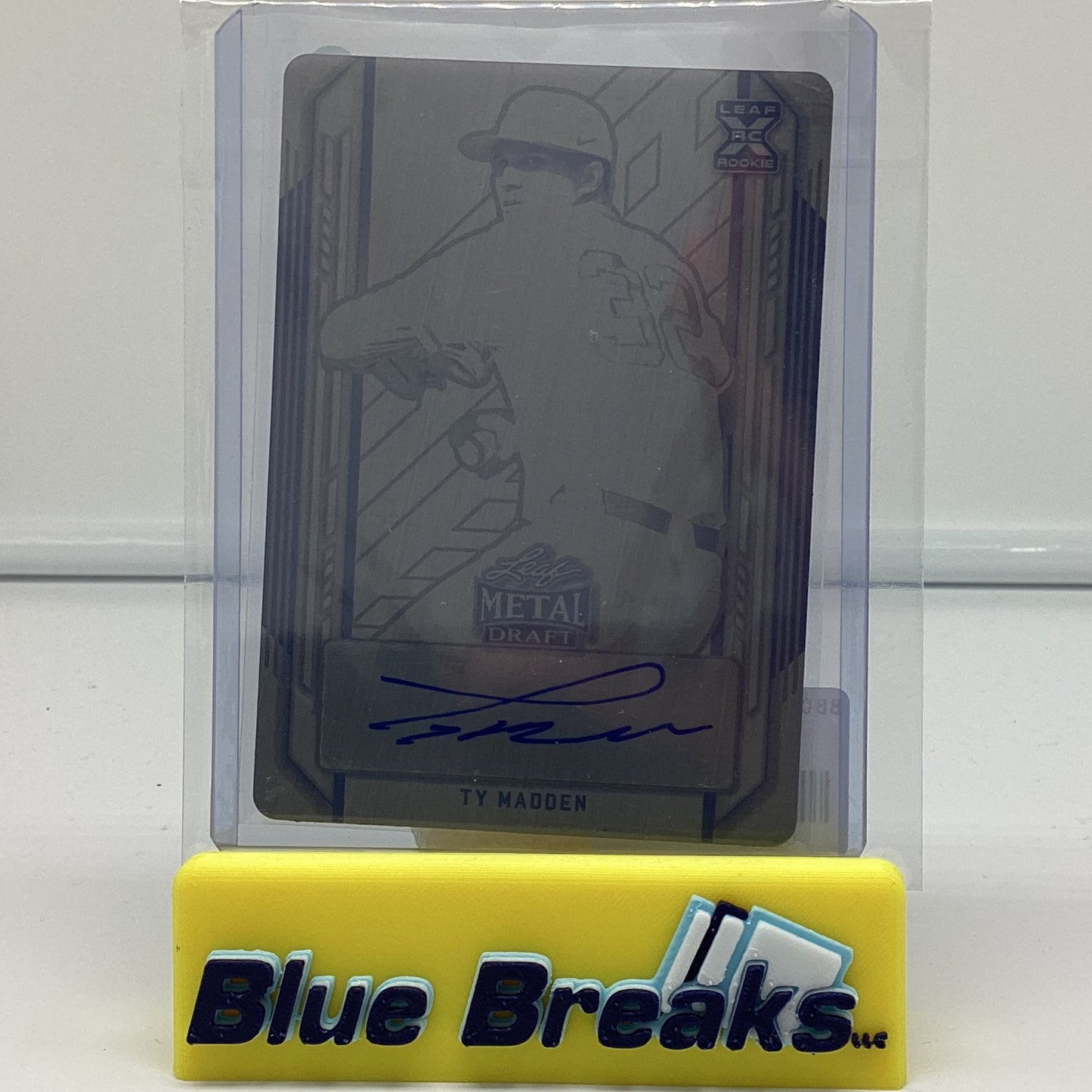 2021 Leaf Metal Draft Black Plate - Ty Madden auto 1/1