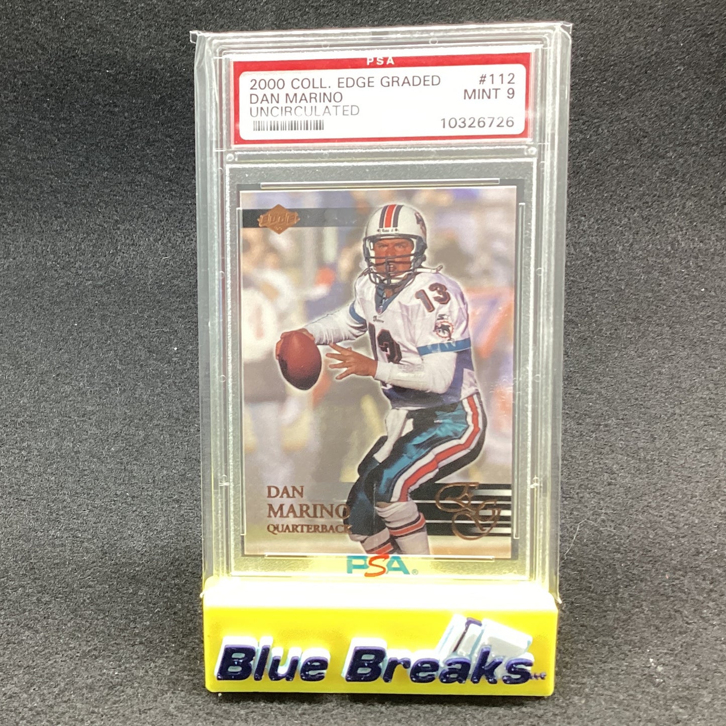 2000 Coll. Edge Graded #112 Uncirculated - Dan Marino PSA 9