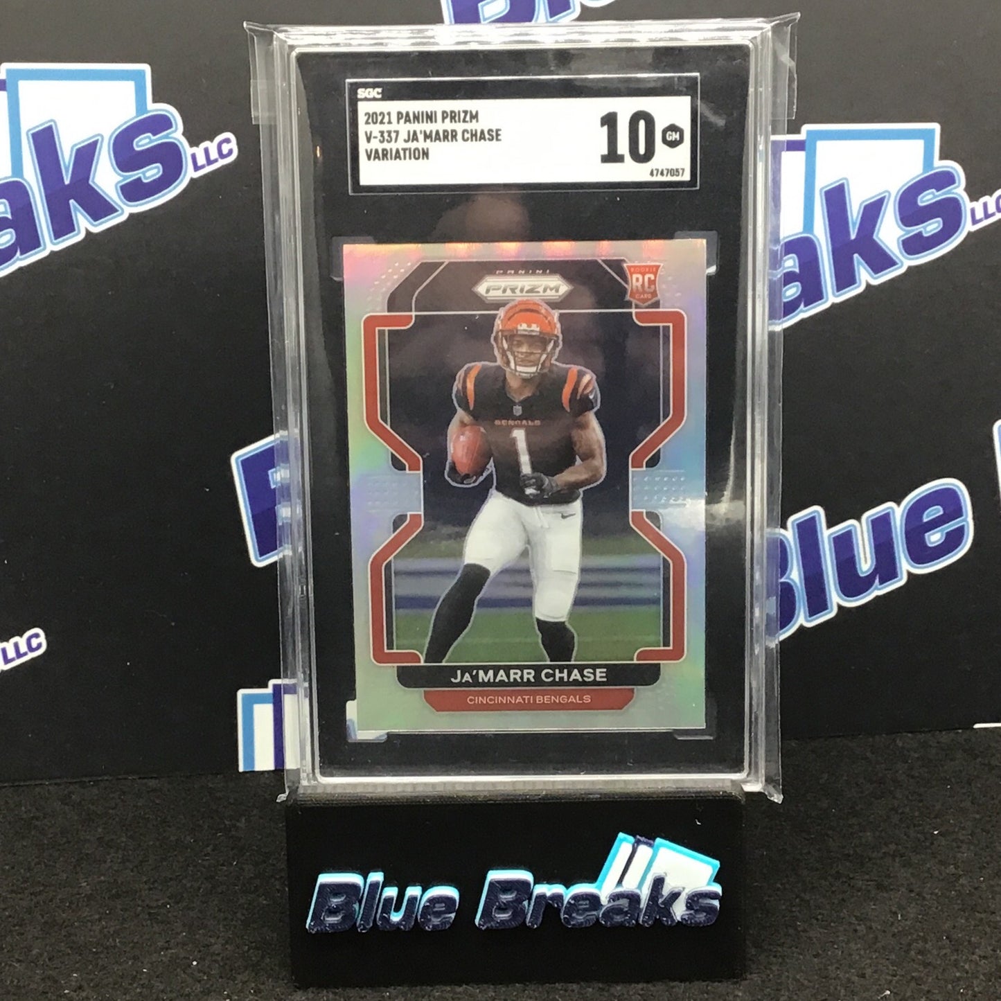 2021 Panini Prizm - V-337 Ja'Marr Chase Variation - Cincinnati Bengals SGC10