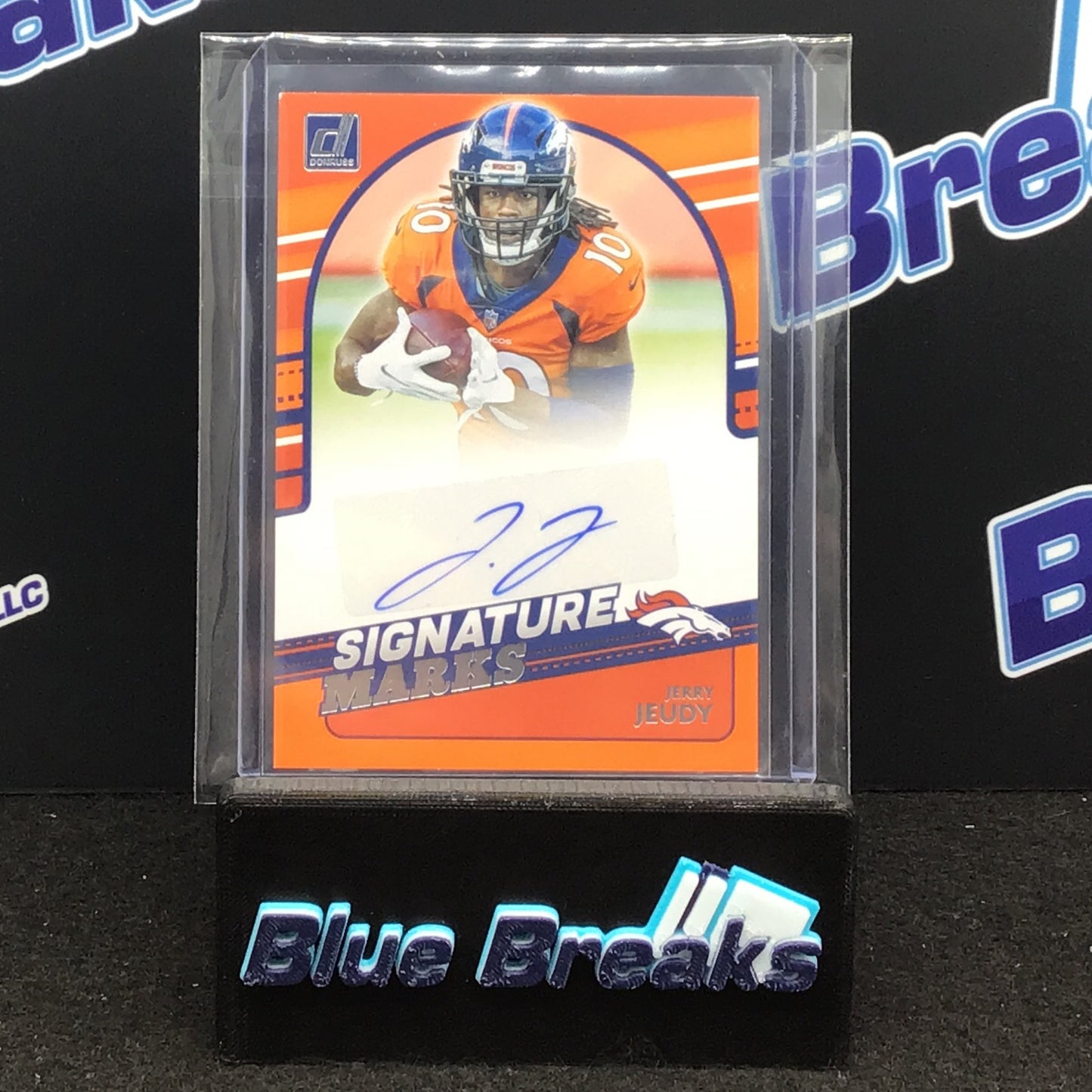 2021 Panini - Donruss - Jerry Jeudy - Orange - Denver Broncos - Auto - Signature Marks - SMI