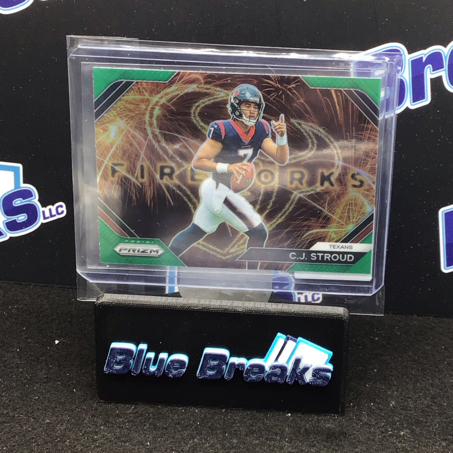 2023 Panini Prizm green Fireworks CJ Stroud #F-10 Texans