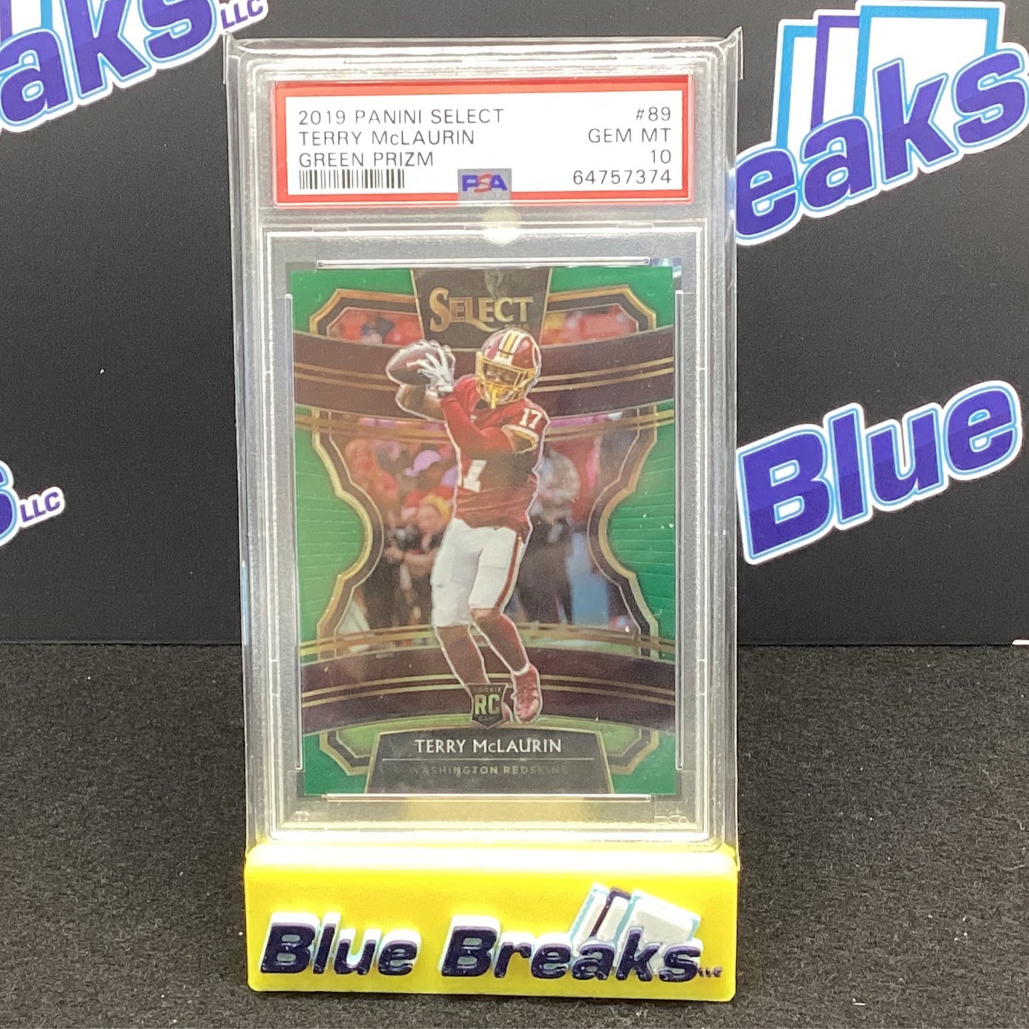 2019 Panini Select - Terry McLaurin Green PSA 10 #89